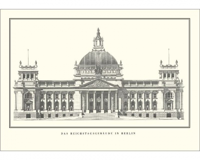 Postkarte "Das alte Reichstagsgebäude"