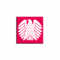 Preview: Square magnet with relief surface "Eagle"