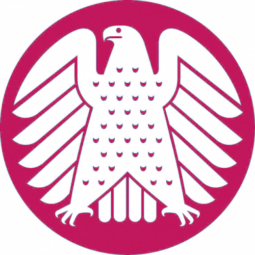 Round magnet with relief surface "Eagle"